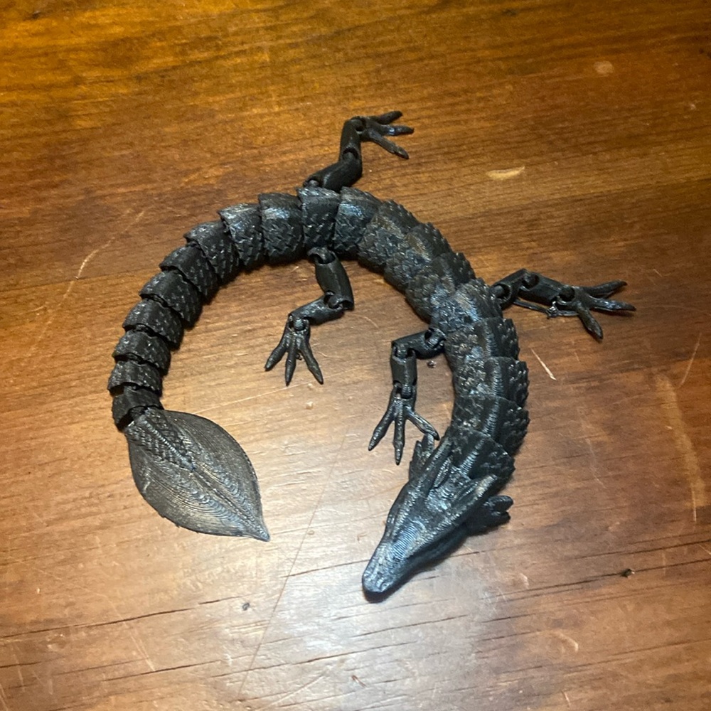 3D printed dragon, black